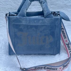 Juicy Couture Y2K Velour Handbag w/ Logo Strap